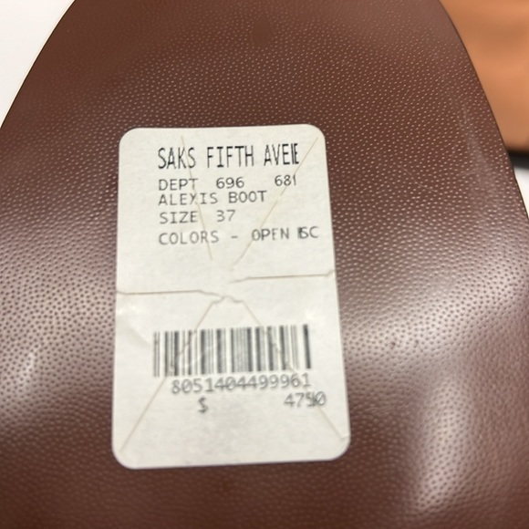 NIB - See by Chloé - Alexis Square-Toe Leather Ankle Boots - Size 37 - Picture 8 of 9